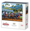 Boardwalk Horse Race 500 Piece Jigsaw Puzzle Country Western California Puzzles with Premium Box, Gift for Adults and Family 16"x20"