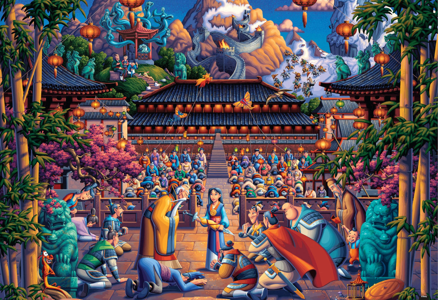 Ceaco - Disney Mulan the Face in the Mirror - 1500 Piece Puzzle for Adults