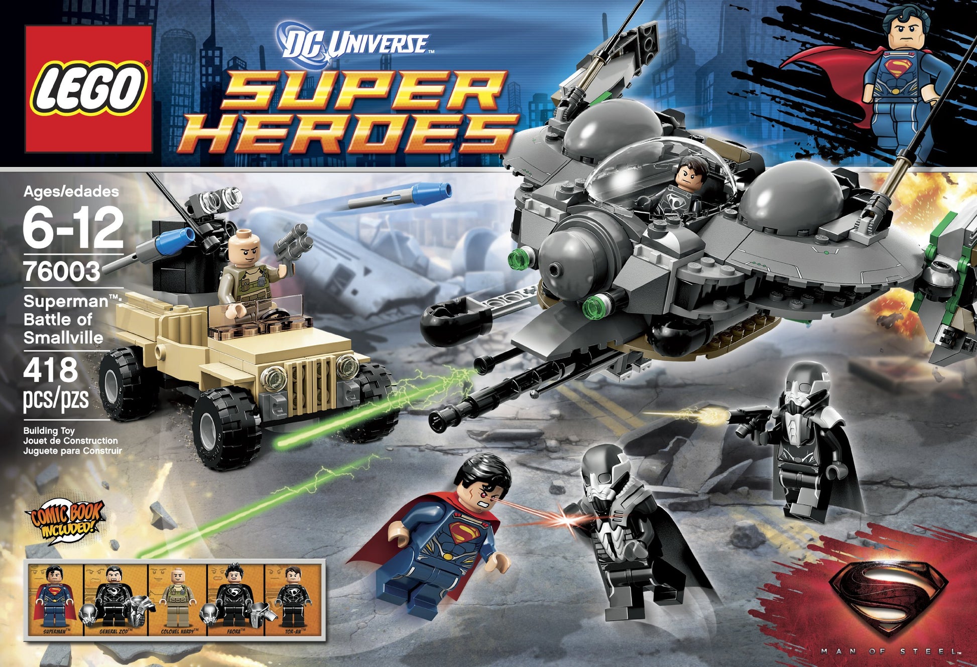 LEGO Superheroes Superman Battle of Smallville 76003 Interlocking Set