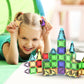 PicassoTiles 40pc Nano Mini Magnetic Tile Construction Building Blocks Travel Toy Set with Storage Case STEM Educational Fun Learning Magnet Tiles