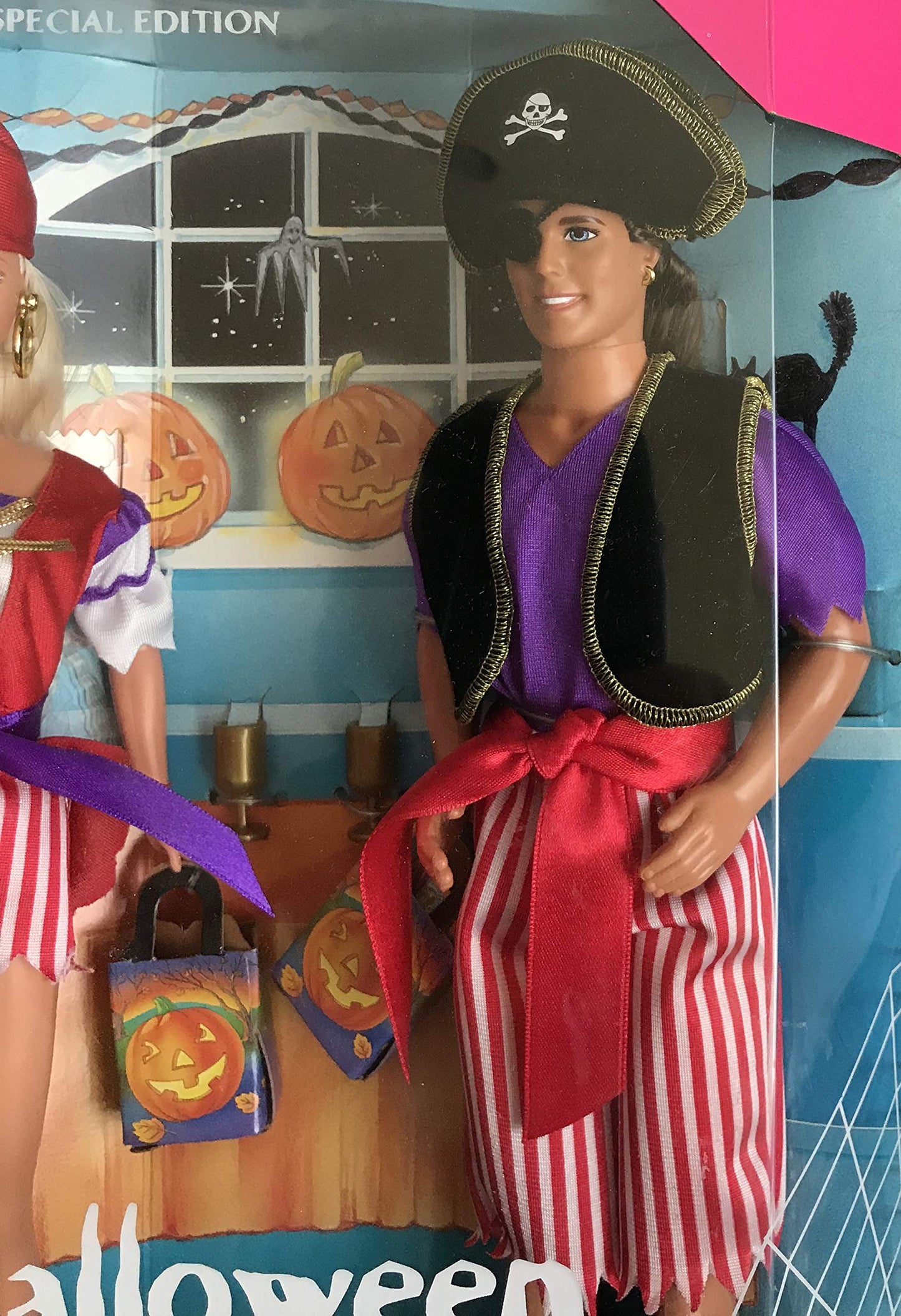 HALLOWEEN PARTY BARBIE & KEN DOLLS Set TARGET Special Edition w Barbie Doll & Ken Doll Dressed as PIRATES (1998)