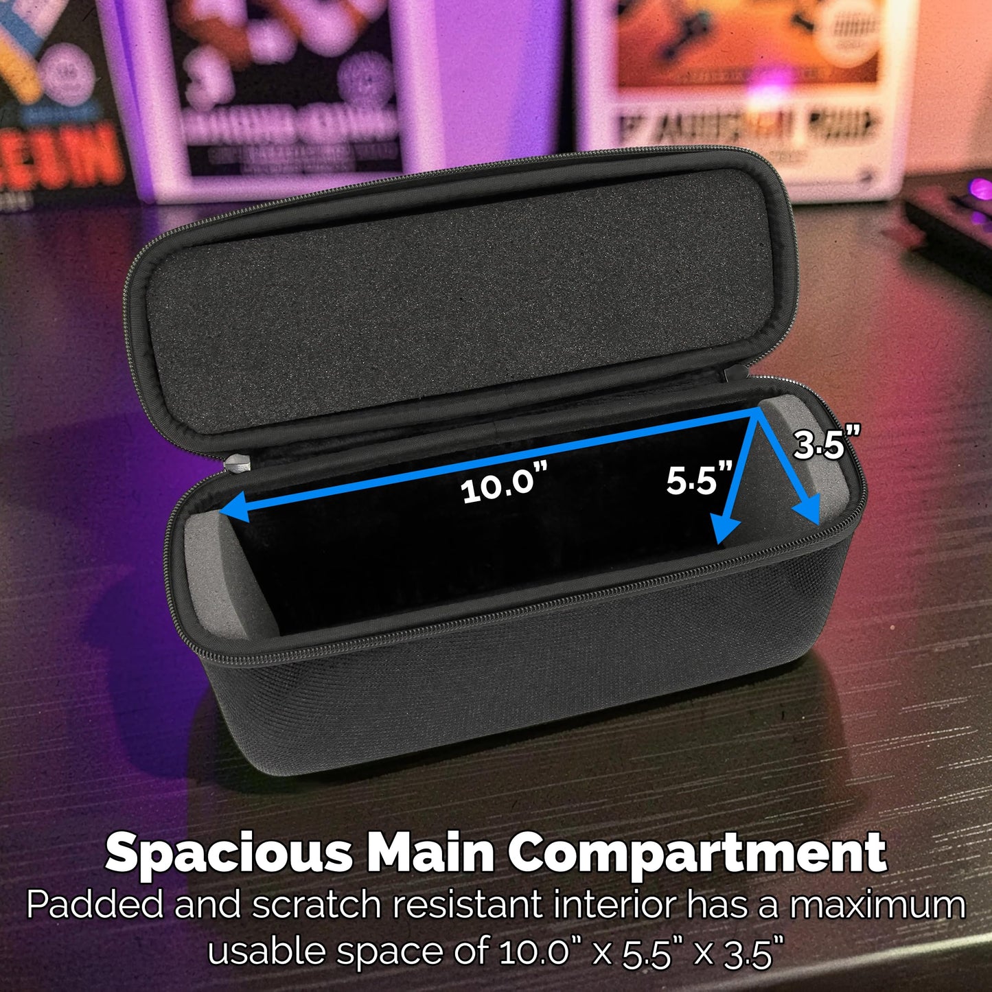 CASEMATIX N64 Game Cartridge Storage Case Compatible with 12 Nintendo 64 Game Cartridges, Retro Video Game Organizer with Padded Game Holder, Carry