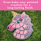 MindWare Paint Your Own Stepping Stone Unicorn - Kit Includes Weather Proof Stone, Paint and Brushes