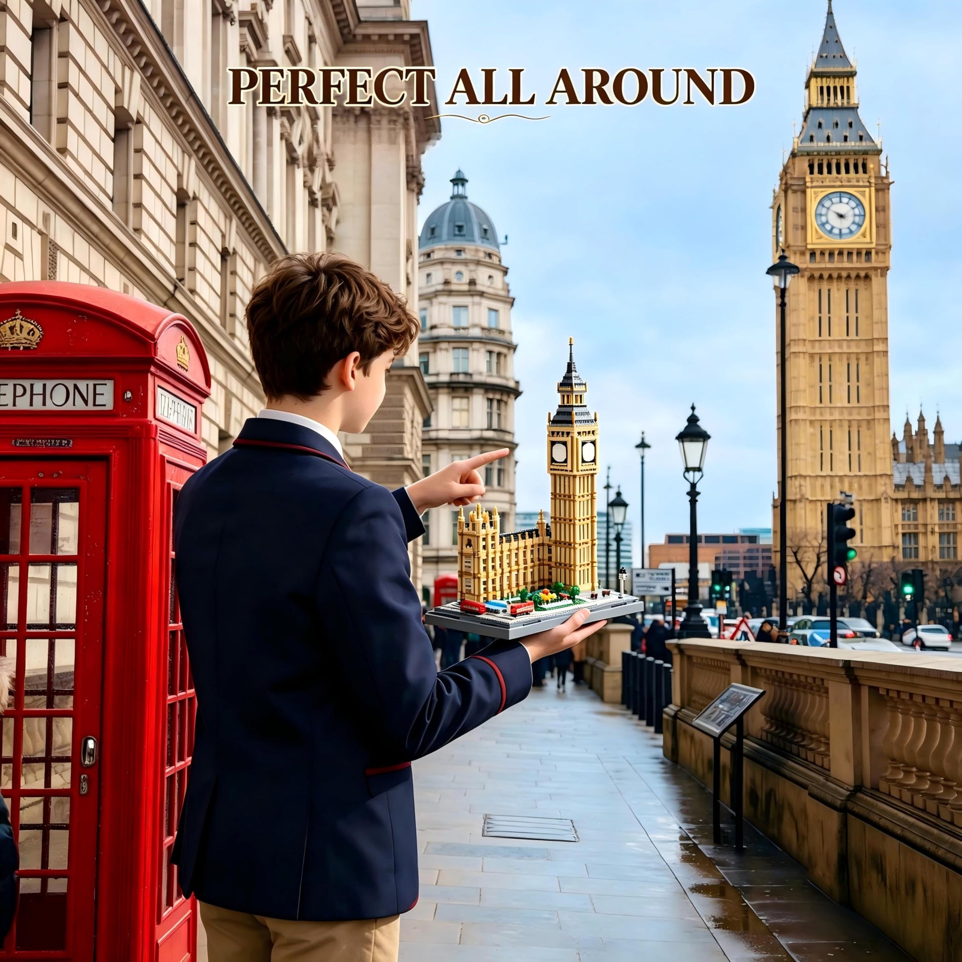 Komvoor World Famous Architecture Micro Building Blocks Set 4112 PCS - London Big Ben DIY Collectible Model for Lovers, Adults or Teens Ages of 14+