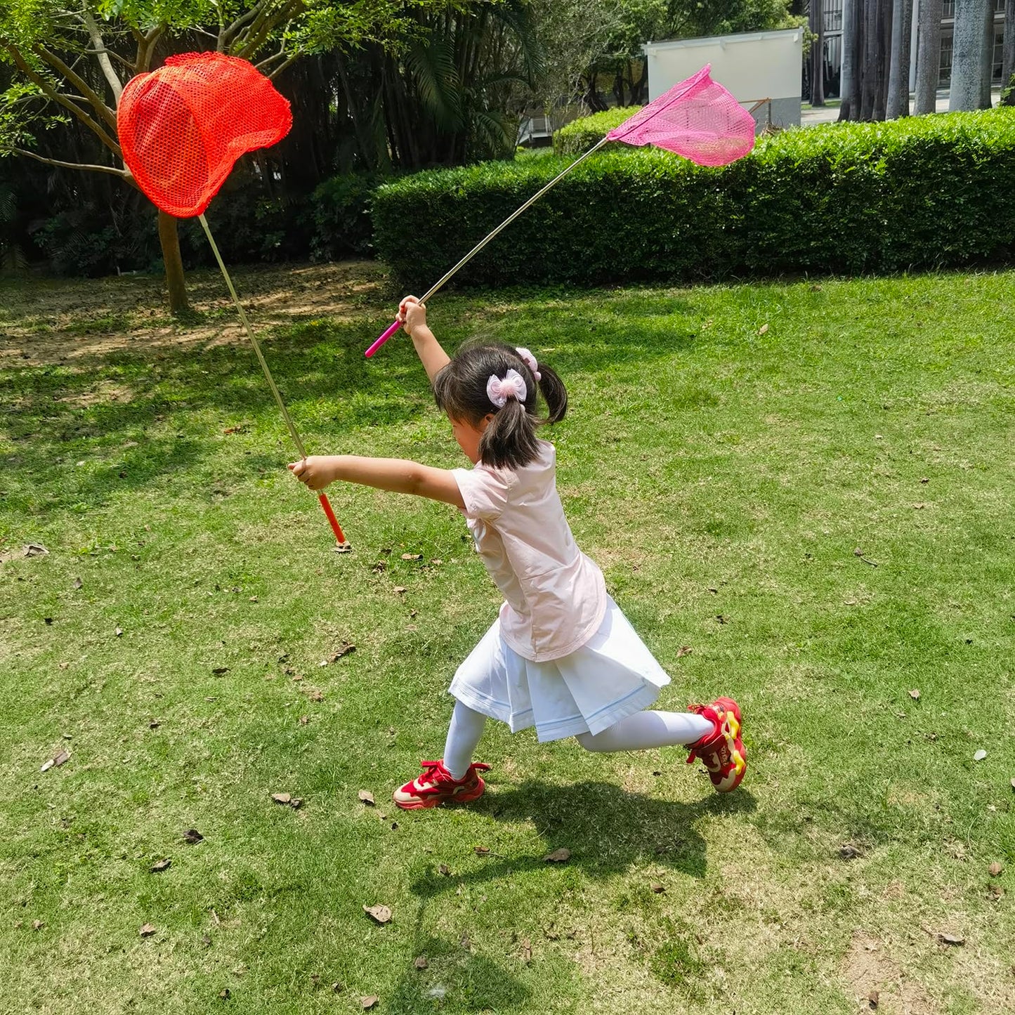 2 Pack Telescopic Butterfly Nets - Great for Catching Insects Bugs Fishing - Outdoor Toy for Kids Playing - Extendable from 6.8" to 34" and Anti Slip