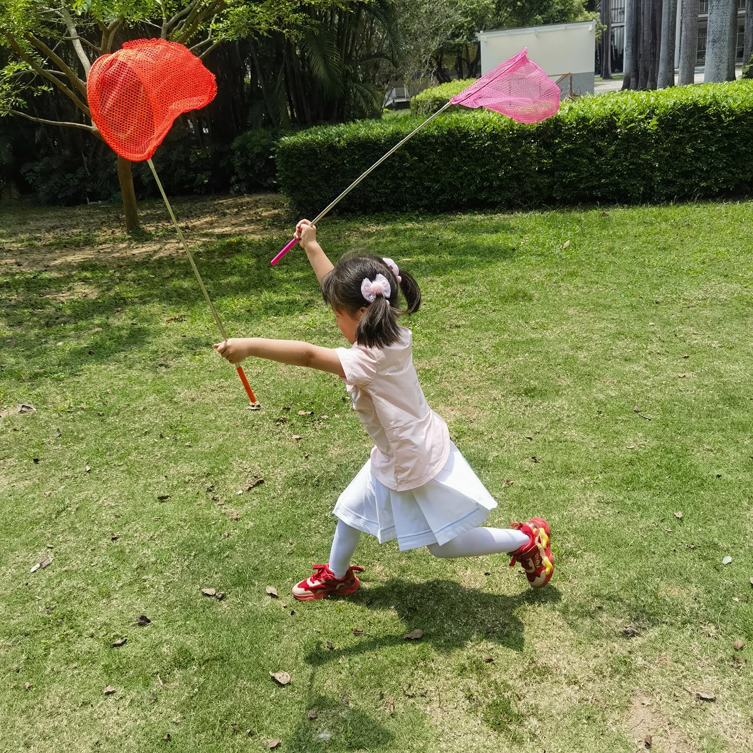 2 Pack Telescopic Butterfly Nets - Great for Catching Insects Bugs Fishing - Outdoor Toy for Kids Playing - Extendable from 6.8" to 34" and Anti Slip