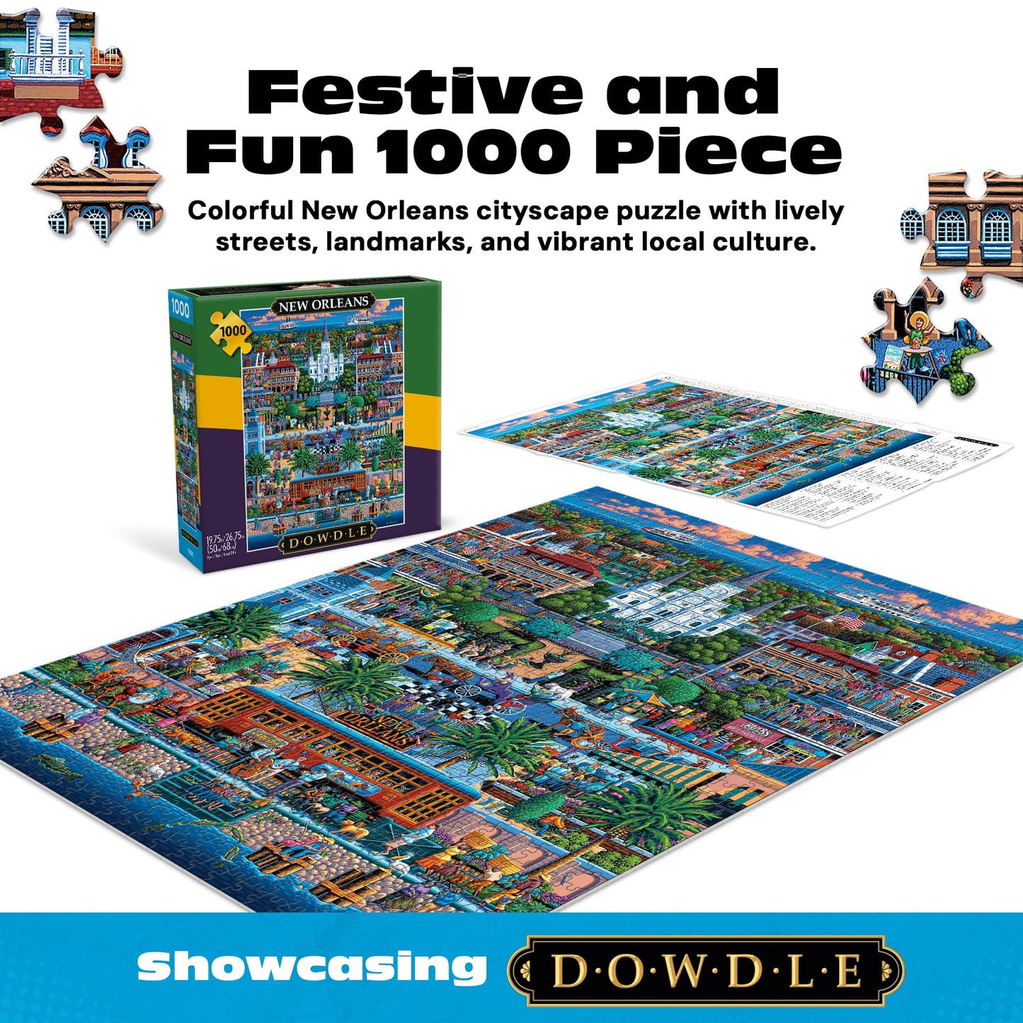 Buffalo Games - Eric Dowdle New Orleans - 1000 Piece Puzzle for Adults