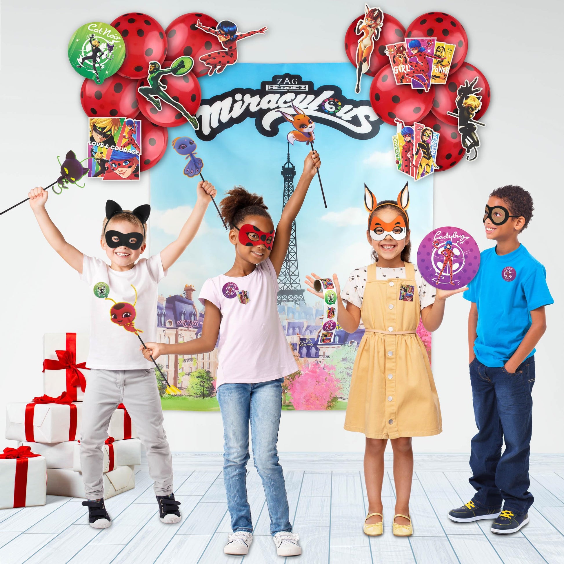 Miraculous 50-Piece Birthday Party Supplies - All-In-One Zag Heroez Themed