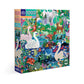 eeBoo Piece & Love: Ducks in The Clearing - 1000 Piece Puzzle - Adult Square Jigsaw, 23x23, Includes Image Reference Insert, Pieces