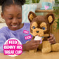 Just Play FurReal Benny the Kiss & Cuddle Pup Interactive Plush Toy, 10-Inch Brown Puppy with 30+ Sounds and Reactions, Treat Cup Accessory, Kids Ages