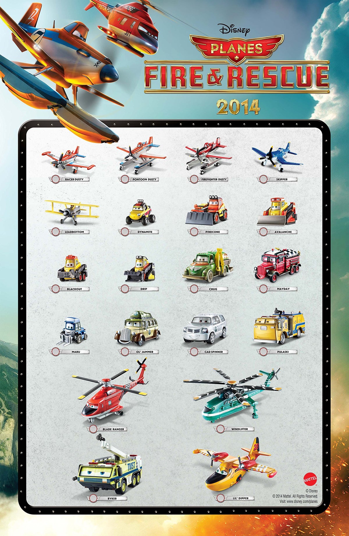 Mattel Disney Planes Fire and Rescue Drip Die-cast Vehicle