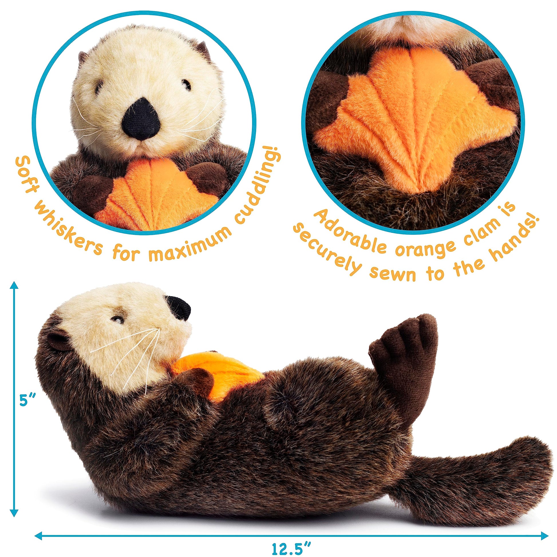 TigerHart Owen The Sea Otter - 13 Inch Stuffed Animal Plush