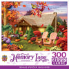 MasterPieces Thanksgiving Puzzles 300 Piece EZ Grip Jigsaw Puzzle, Autumn Warmth Fall Scene, Large Piece Design, Non-Glare Matte Finish, Eco-Friendly