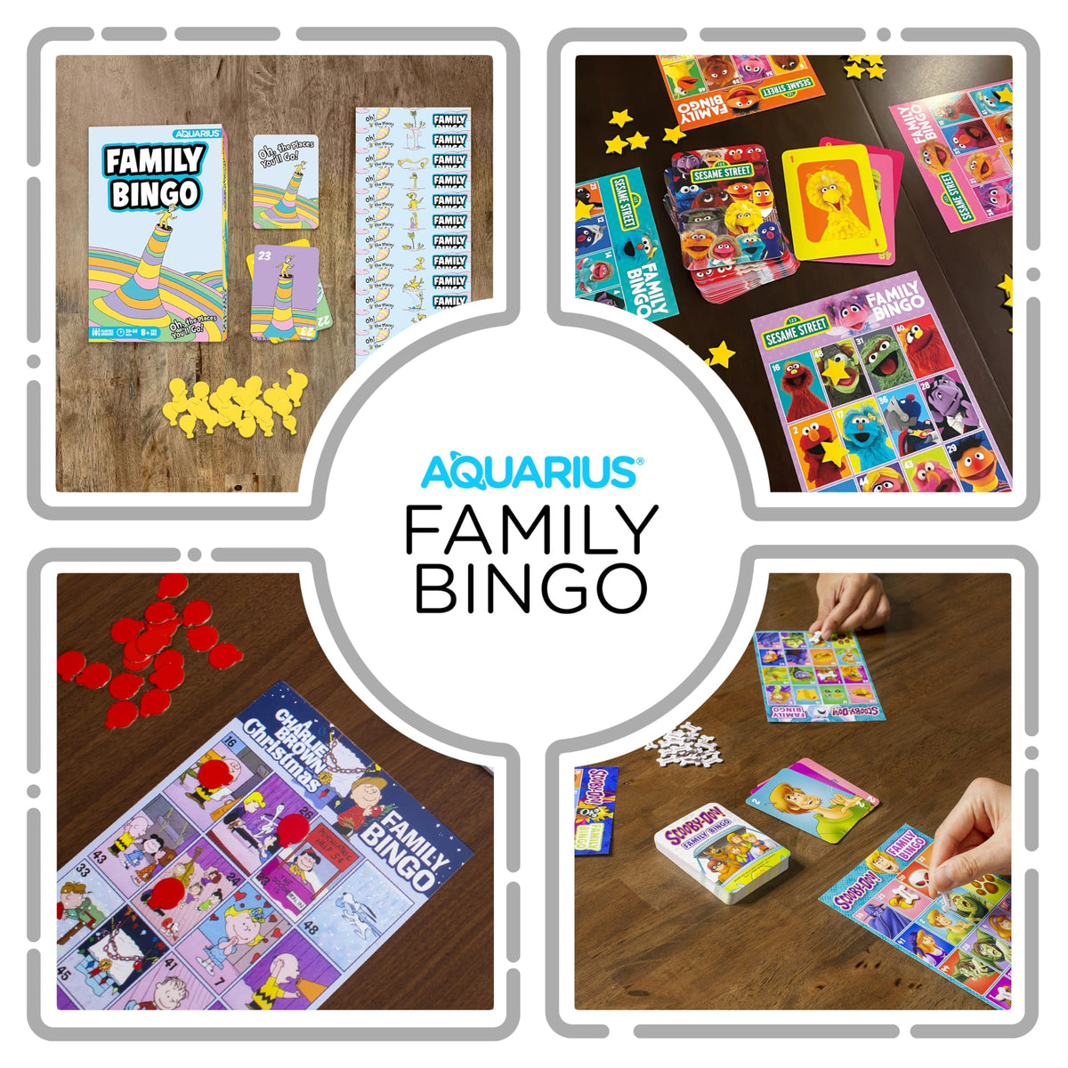 Aquarius Oh, The Places You'll Go! Family Bingo Game - Officially Licensed Party Game Ages 8+, 2-4 Players - for Kids, Teens, and Adults
