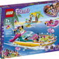 LEGO Friends Party Boat 41433 Including LEGO Friends Emma, Andrea and Ethan Mini-Doll Figures, Beach Store and Flamingo Party Boat, Great Summer Toy