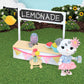 Honey Bee Acres Sweet & Sour Lemonade Stand, Complete Set with Miniature Flocked Doll Figure, 9 Pieces , Ages 3+