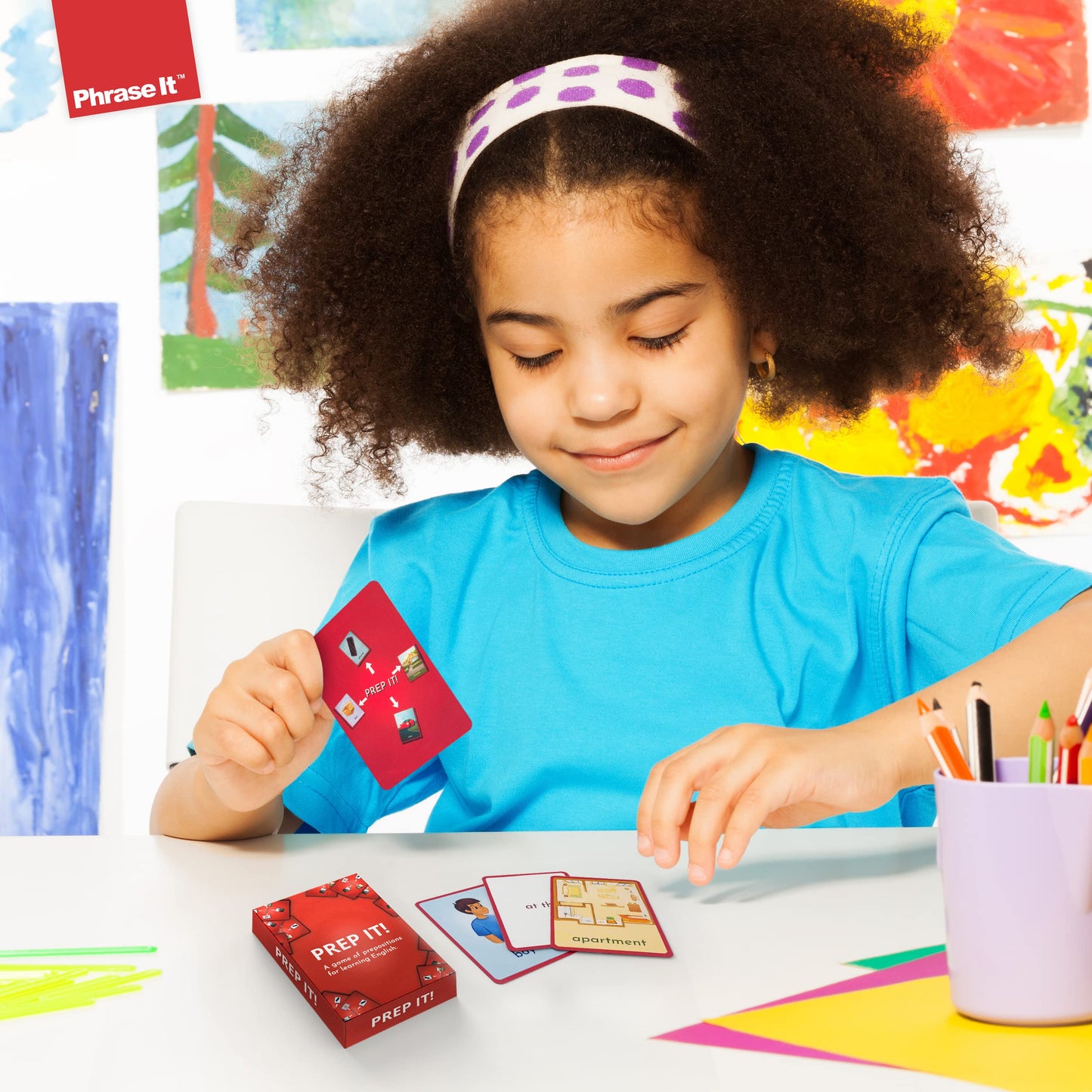Prep It English Flash Cards Game for Learning Prepositions - Sight Words for Sentence Building and Reading Activities - Used for ESL Teaching