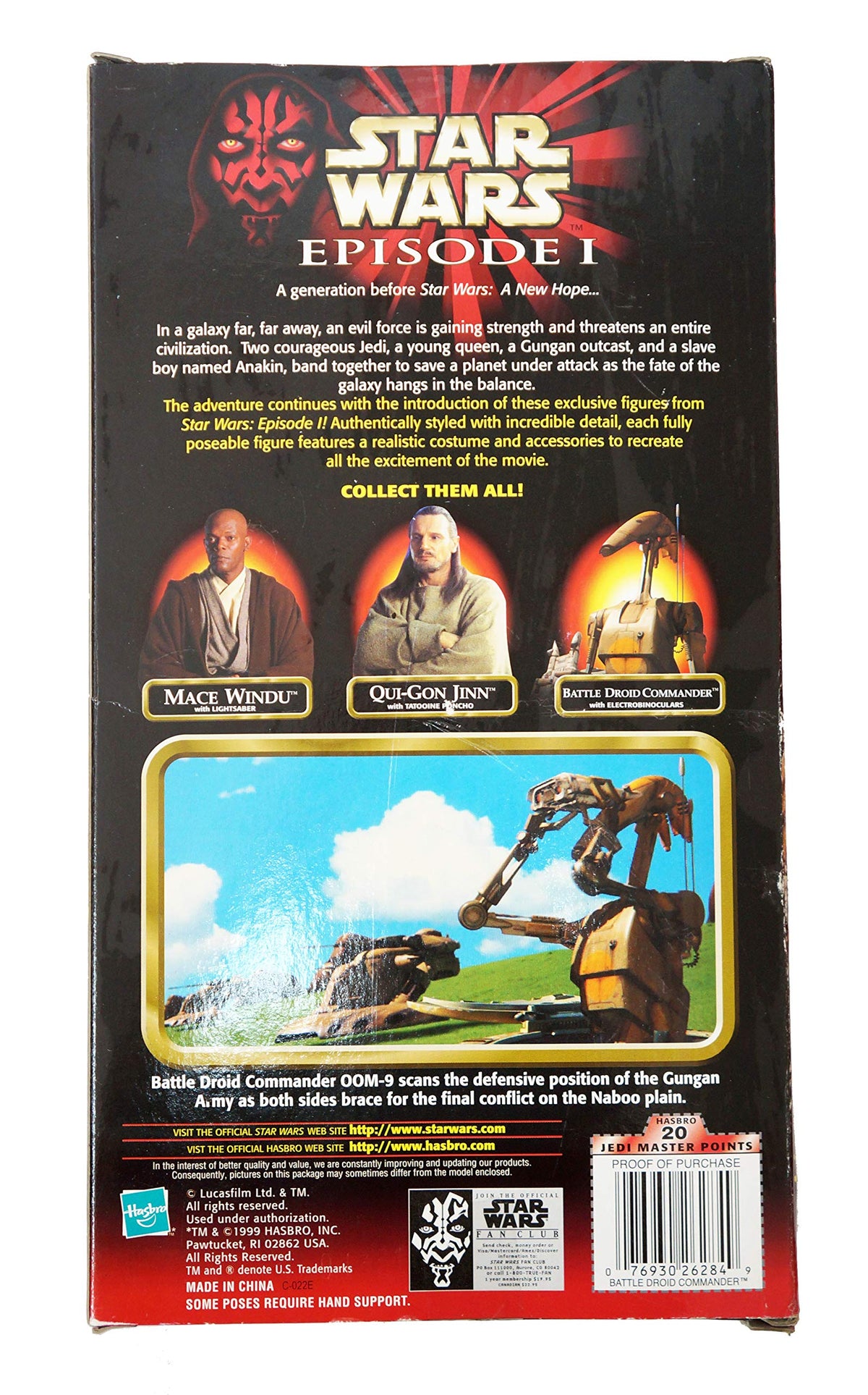 Star Wars Episode I 12 Battle Droid Commander Figure