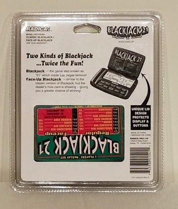 Blackjack 21 Handheld Game Featuring 2 Game Modes by Radica