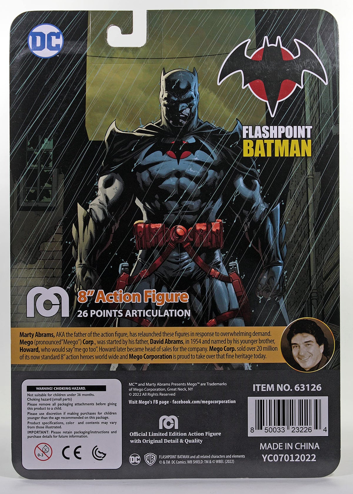 MEGO DC Heroes Flashpoint Batman PX 8IN AF