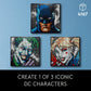 LEGO Art Jim Lee Batman Collection 31205 Building Blocks - Superhero Canvas Wall Decor with Joker, Harley Quinn, or Batman Portraits, DC Comics DIY