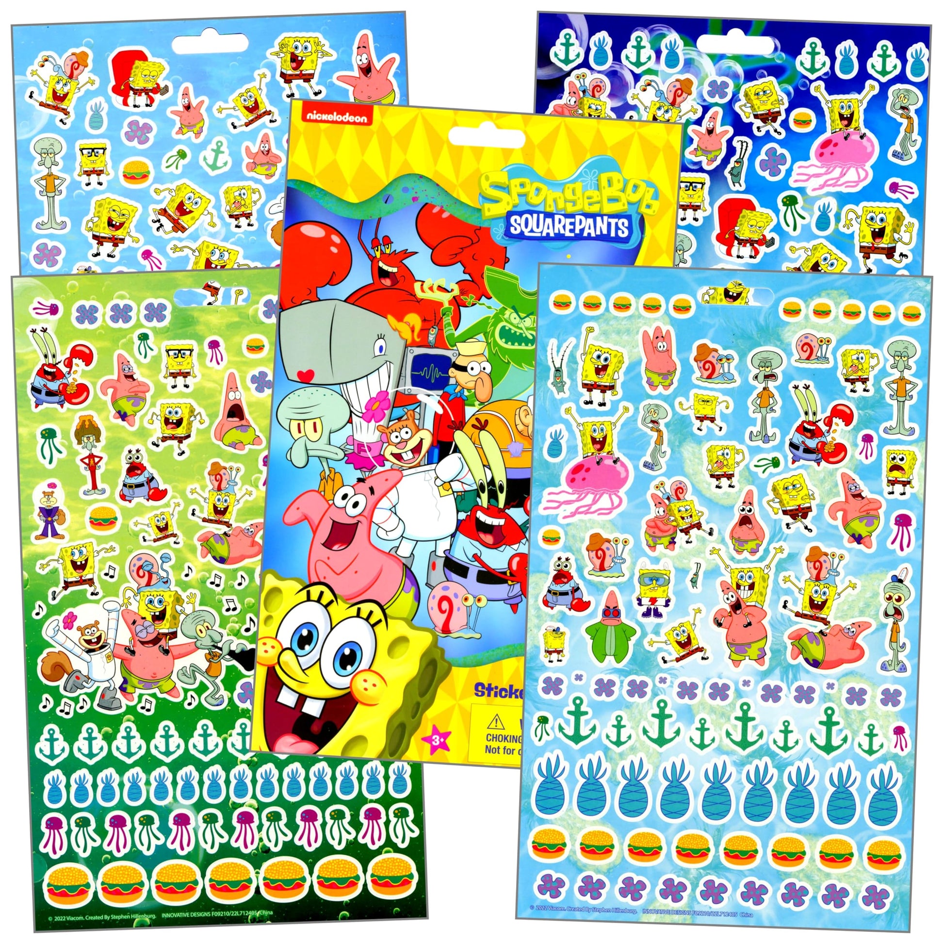 Spongebob Squarepants Coloring and Stickers Activity Set with Coloring Books, Sponge Bob Stickers, and More
