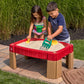 Step2 Naturally Playful Sand Table, Kids Sand Activity Sensory Table, 5 Piece Accessory Kit, Toddler Summer Outdoor Toys, 2+ Years Old