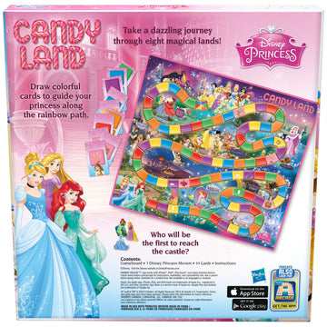 Hasbro Gaming Candy Land Disney Princess Edition Board Game, Preschool Games for 2 to 3 Players, Easter Gifts for Boys and Girls, Family Games