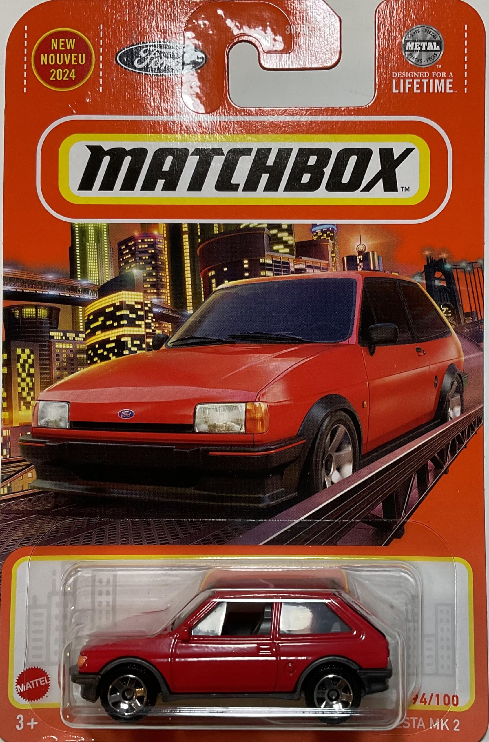 Matchbox 2024-1983 Ford Fiesta MK 2 [Red] Red 94/100
