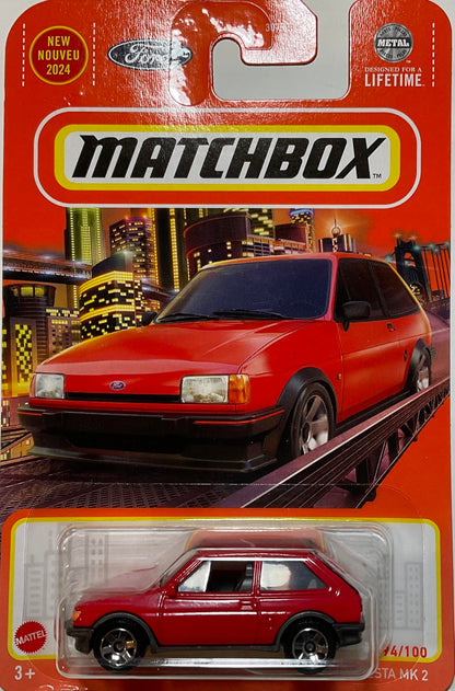 Matchbox 2024-1983 Ford Fiesta MK 2 [Red] Red 94/100