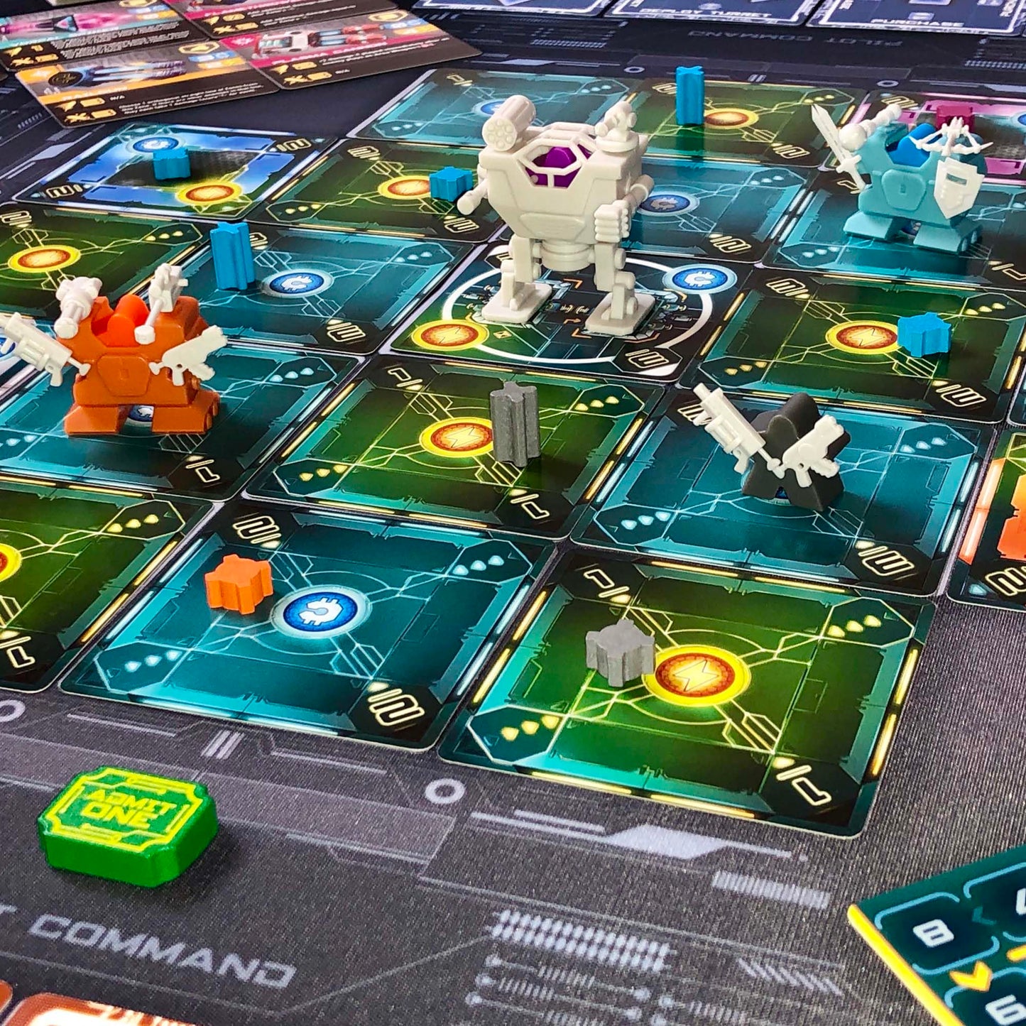 Tiny Epic Mechs Deluxe - Strategic Mech Combat & Programming Game, 1-4 Players, Ages 14+, Includes ITEMeeples & Miniatures
