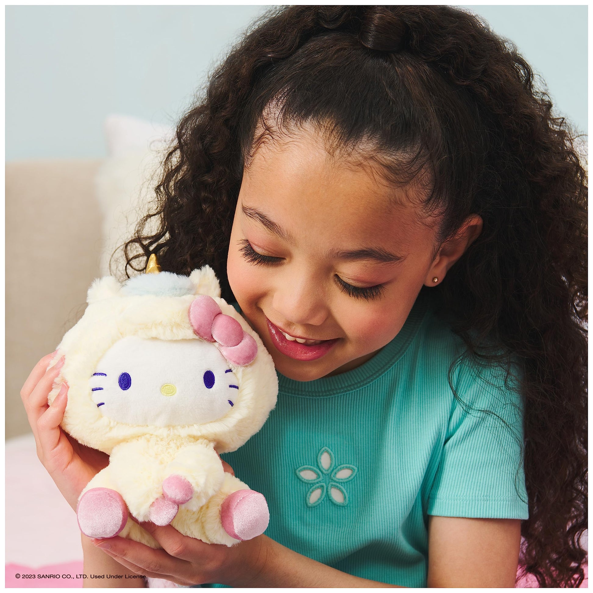 GUND Sanrio Hello Kitty 6" Plush Toy with Yellow Unicorn Outfit; Ages 1+