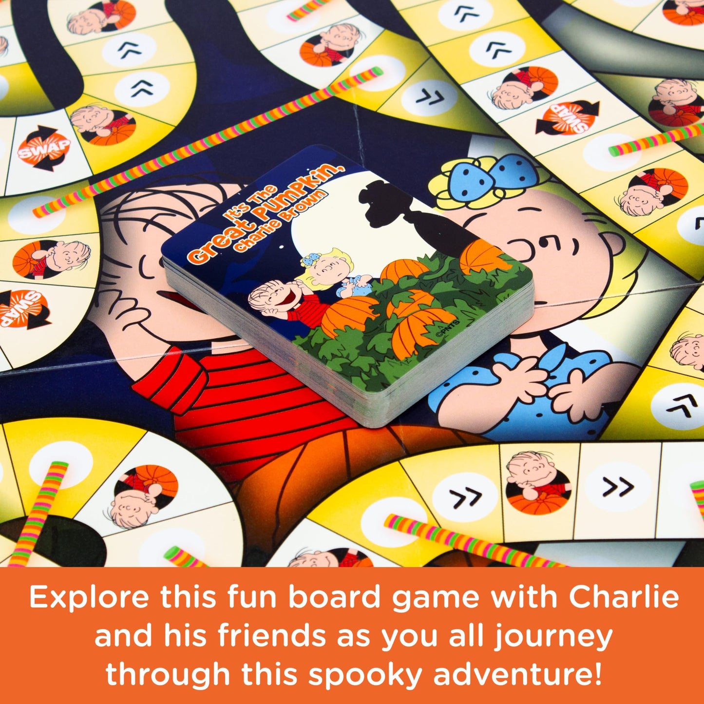 AQUARIUS Peanuts Great Pumpkin Board Game - Peanuts Themed Board Game - Fun Family Holiday Gift for Kids and Adults - Officially Licensed Peanuts