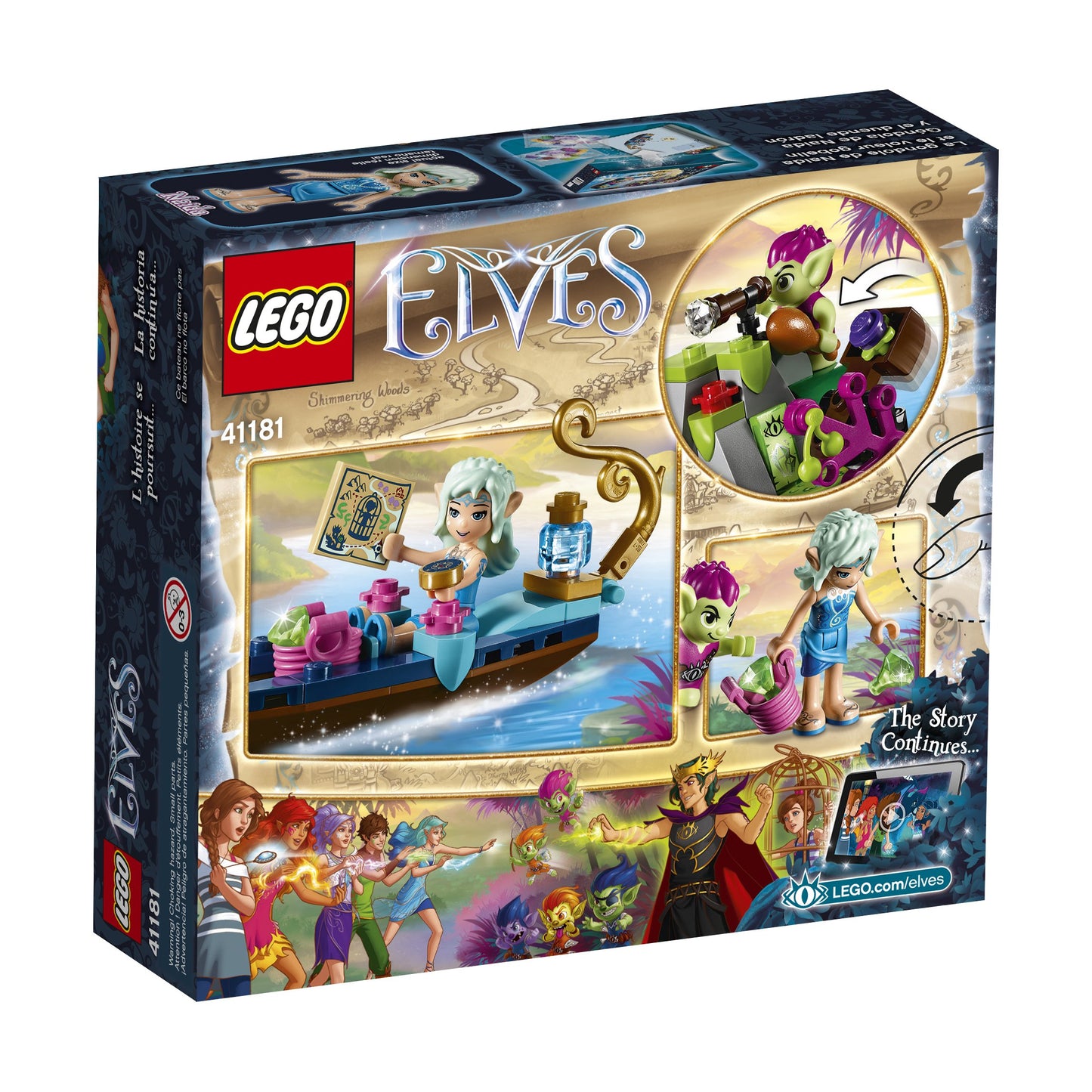 LEGO Elves Naida's Gondola & The Goblin Thief 41181 Building Kit (67 Pieces)