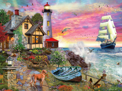 Ceaco - David Maclean - Crashing Waves - 1500 Piece Jigsaw Puzzle - Colorful Puzzle for Adults - Precision-Cut Pieces, Beautiful Artwork, and Hours