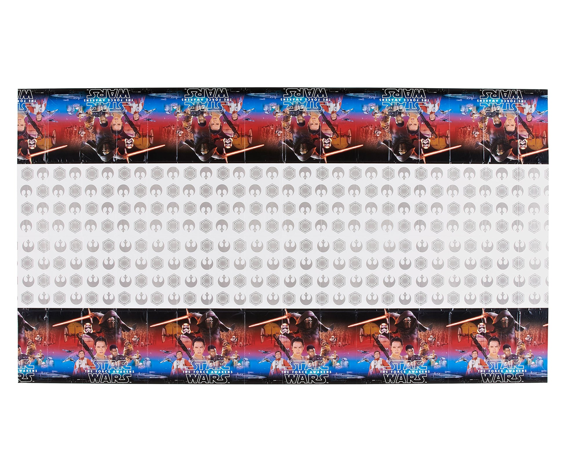 amscan Star Wars Episode VII Plastic Table Cover, Party Favor, 54" x 96"