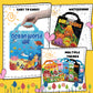 Kalysky 6Set Puffy Sticker Books for Kids 2-4, 3D Reusable Stickers Books for Toddlers 1-3 2-4,Farm+Animal+Dinosaurs+Ocean World+Space+Vehicle