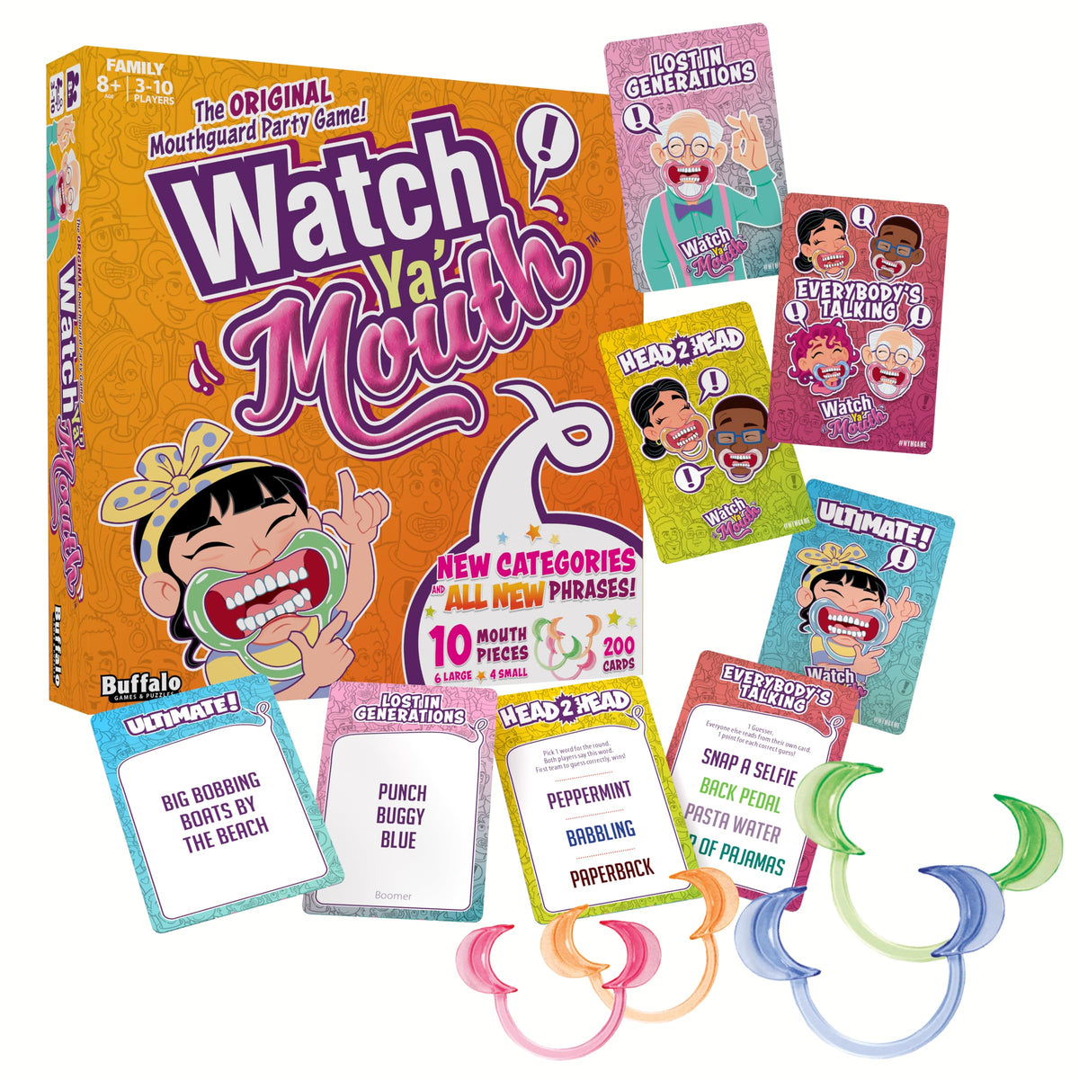 Watch Ya' Mouth Ultimate Edition - Speak Out Funny Phrases, The Original Mouth Piece Game