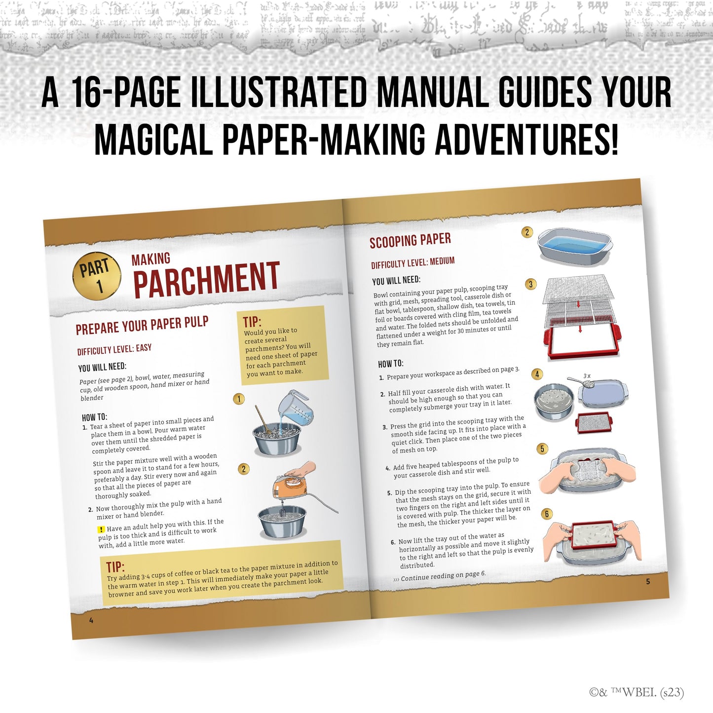 Harry Potter Magic Letters & Seals Craft Kit from Thames & Kosmos | Make Your Own Parchment Scrolls, Tom Riddle’s Diary, a Howler & More, Ideal