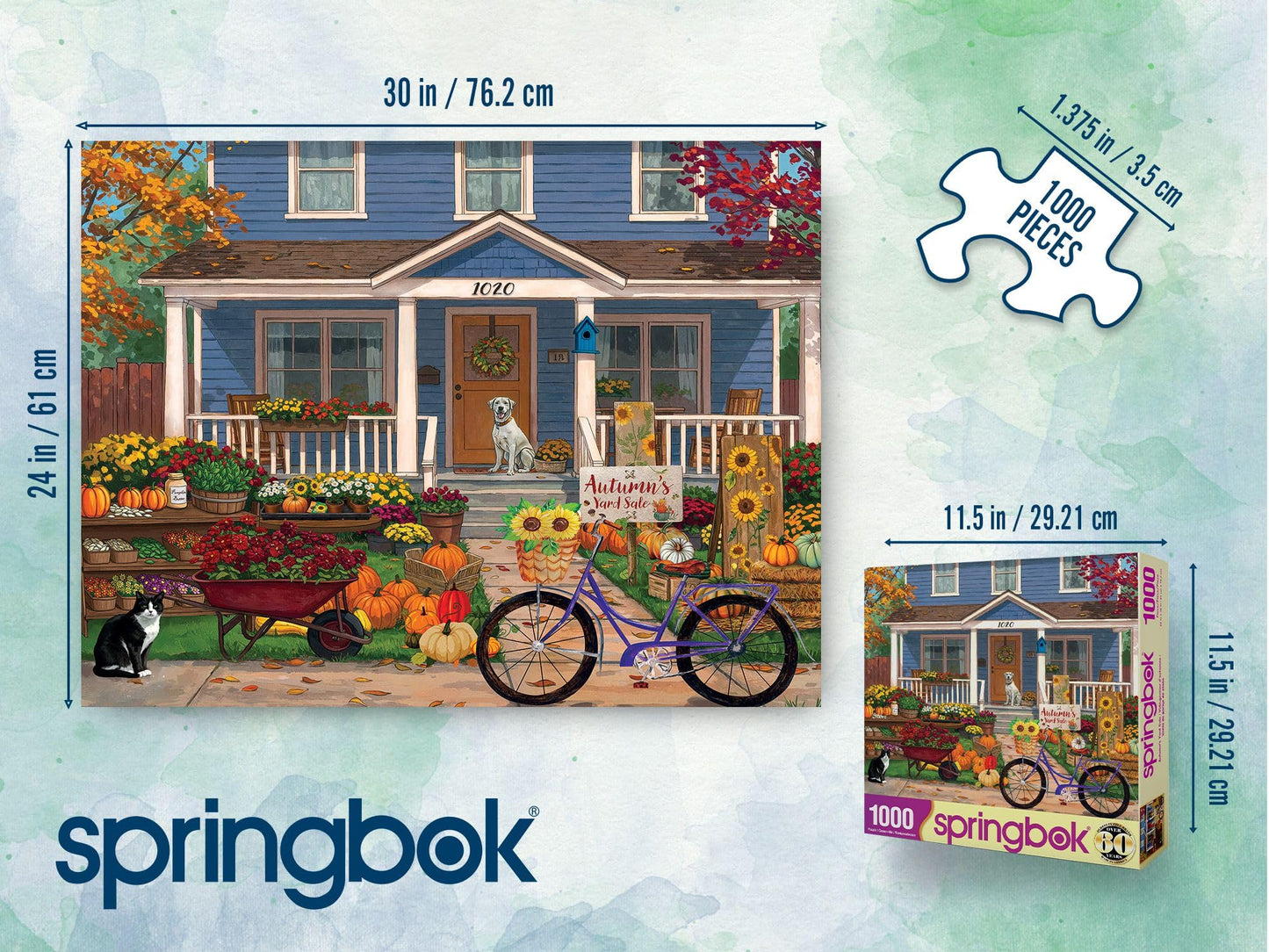 Springbok Autumn's Yard Sale 1000 Piece Jigsaw Puzzle for Adults