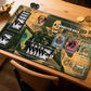 GuarditechProX for one Piece TCG playmat Set - 14x24 inches Gaming mat with 2 Skull dice and Storage Bag for one Piece Card Game Adventures (Skeleton)