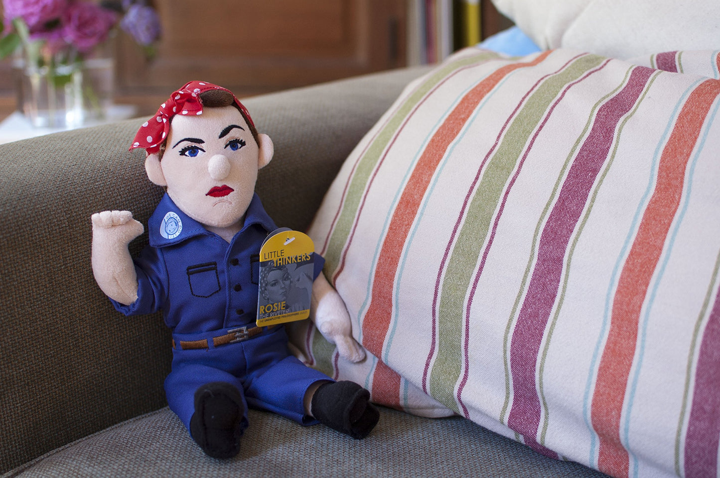 The Unemployed Philosophers Guild Rosie The Riveter Little Thinker - 12" Soft Stuffed Plush Doll