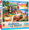 Masterpieces 550 Piece Jigsaw Puzzle For Adults and Family - Oceanside Camping - 18"x24"