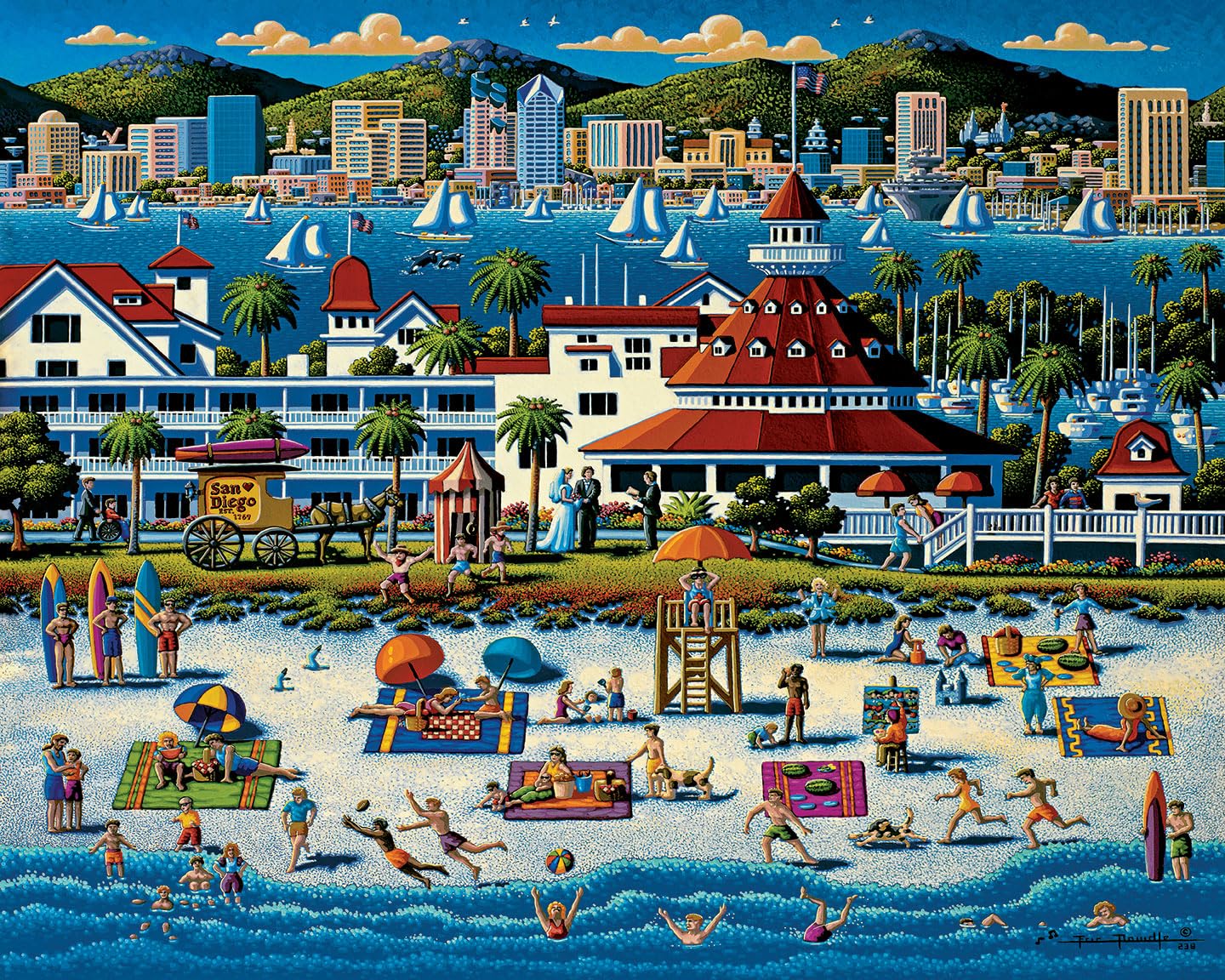 Dowdle Personal Puzzle - San Diego - 210 Piece