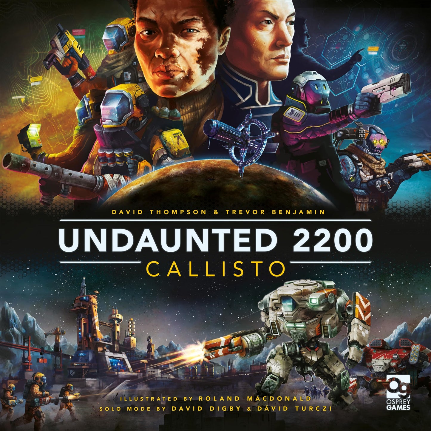 Undaunted 2200: Callisto Board Game by Osprey Games | Standalone Sci-Fi Deck-Building Strategy Game for 1-4 Players, Ages 14+ | Award-Winning Series
