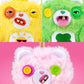 Fuggler Care Bear Keyring 5 Inch Plush Collectible Accessory (6 Pack) by ZURU Featuring Funny Ugly Monster Design with Clip-On Key Ring, Perfect