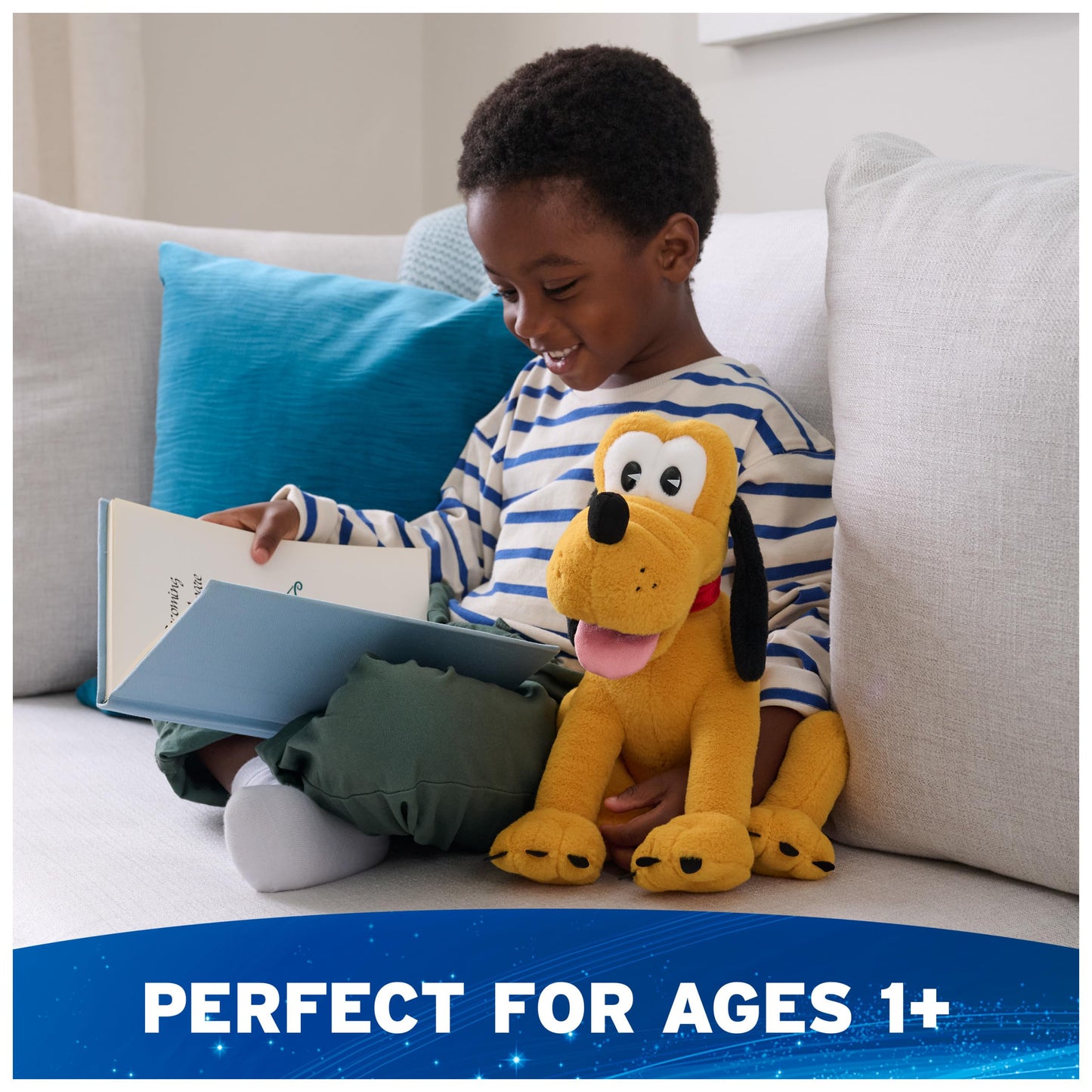 GUND Disney Official Pluto 14-Inch Deluxe Plush Toy for Ages 1+