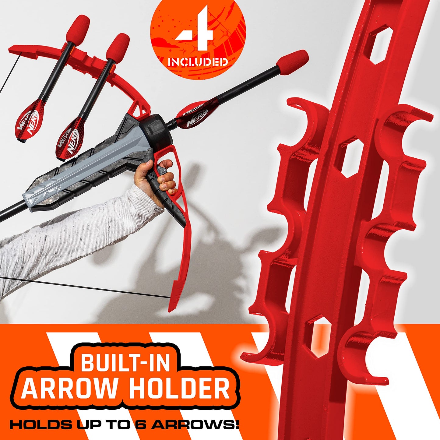 NERF Rip Rocket Kids Toy Bow + Arrow Set
