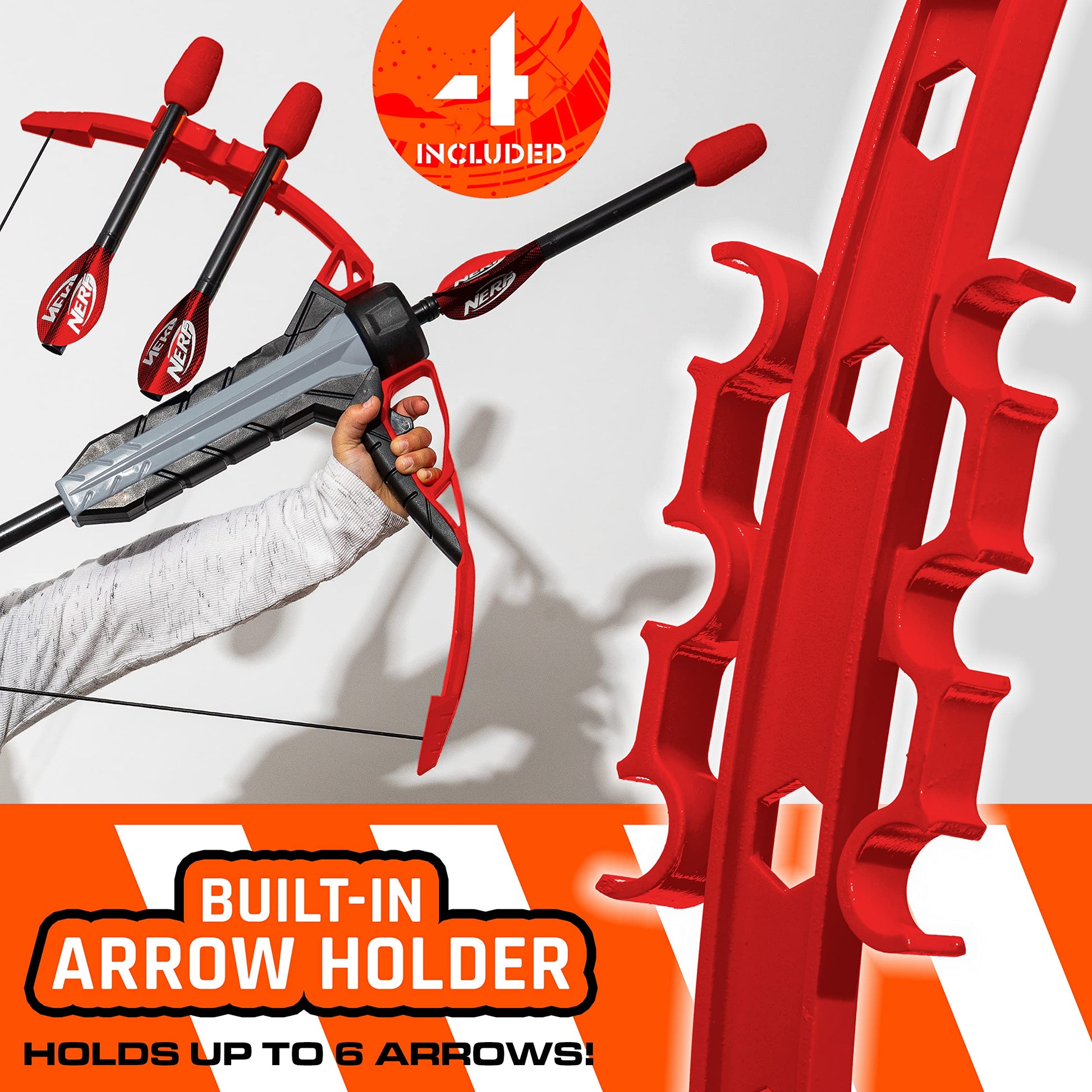 NERF Rip Rocket Kids Toy Bow + Arrow Set
