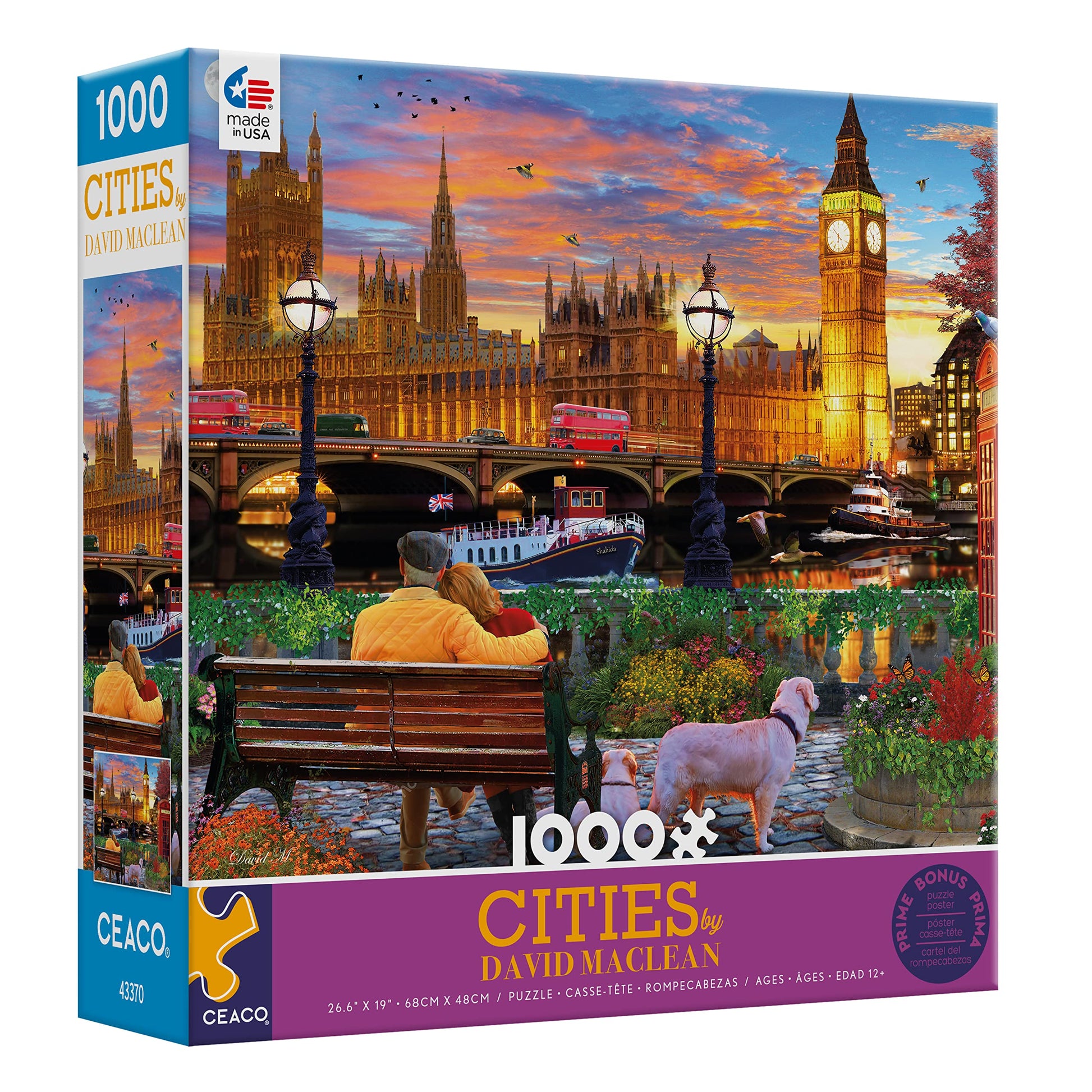 Ceaco - On The Thames in London - 1000 Piece Jigsaw Puzzle for Adults